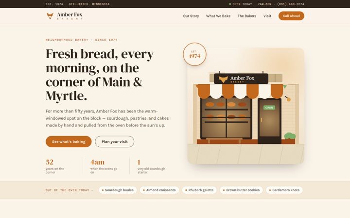 amber-fox-bakery.com