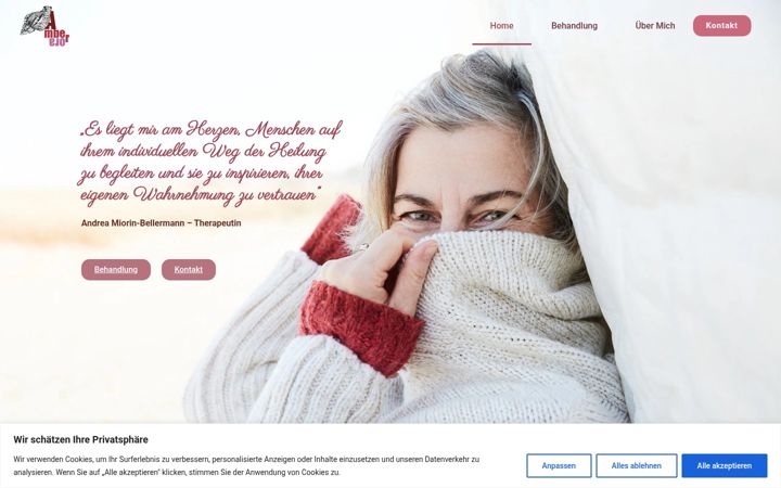 Screenshot of amber-ora.de