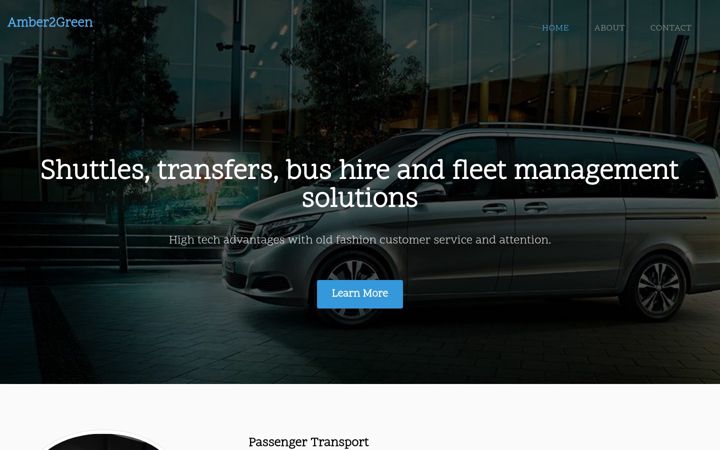 Screenshot of amber2green.com