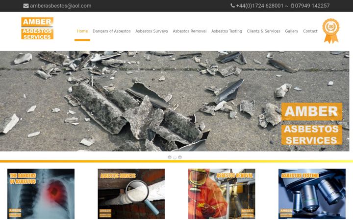 Skærmbillede af amberasbestosservices.co.uk