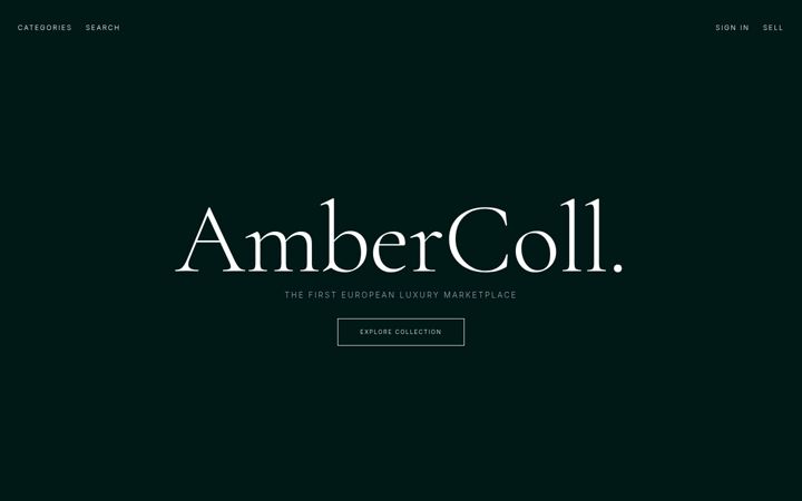 Screenshot of ambercoll.com