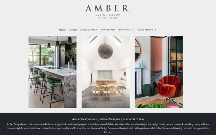 Screenshot of amberdesigngroup.co.uk