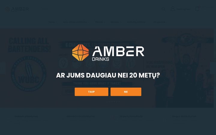Screenshot of amberdrinks.lt