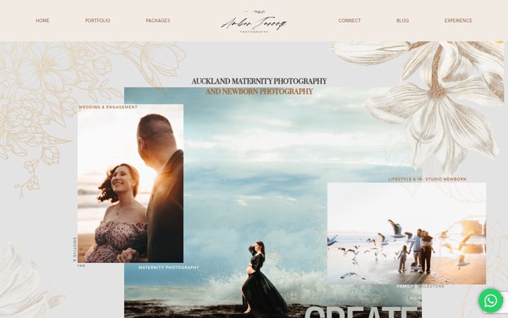 Screenshot di amberfarooq.com