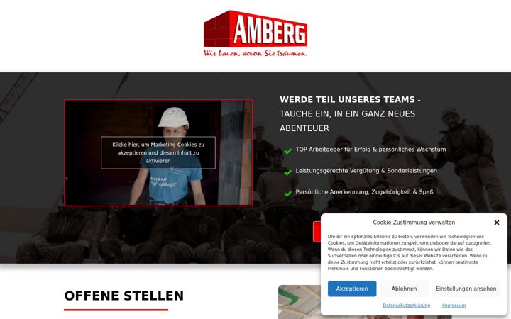 Screenshot of amberg-bau-jobs.de