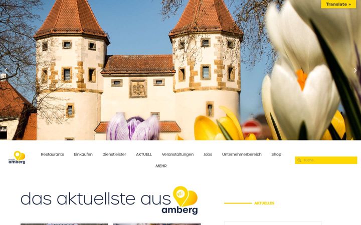 Screenshot di amberg-liefert.de
