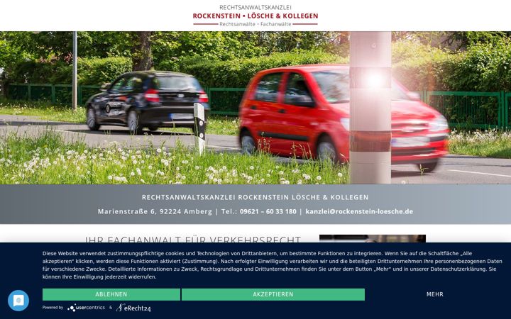 Screenshot of amberg-verkehrsrecht.de
