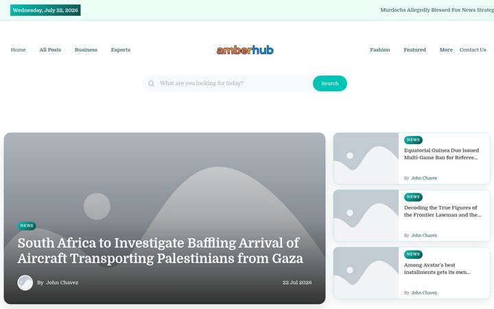 Screenshot of amberhub.au