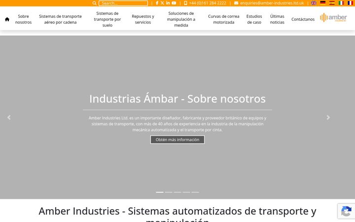 Screenshot of amberindustries.es