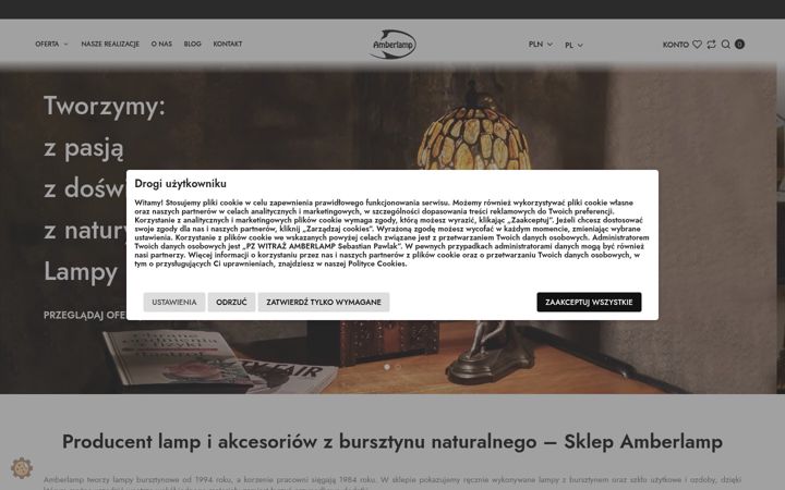 Screenshot of amberlamp.com.pl
