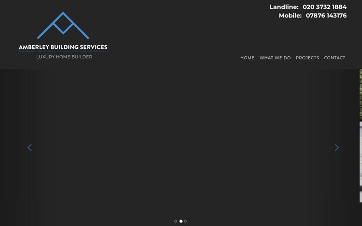 Screenshot of amberleybuildingservices.co.uk
