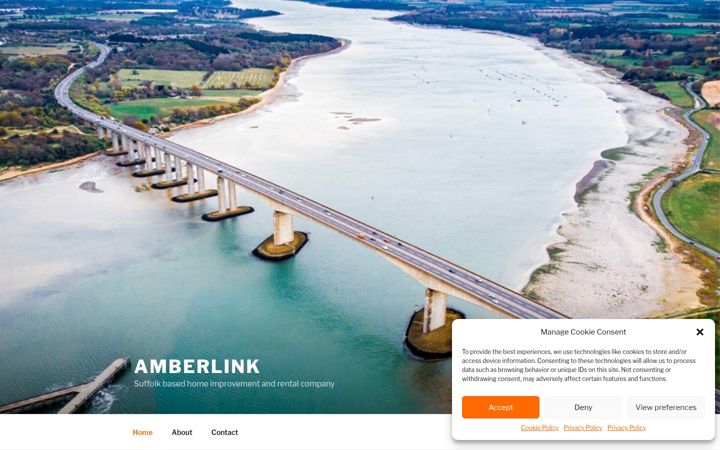 Screenshot of amberlink.co.uk