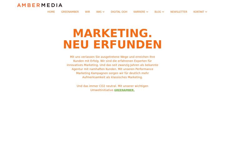 Screenshot of ambermedia.de