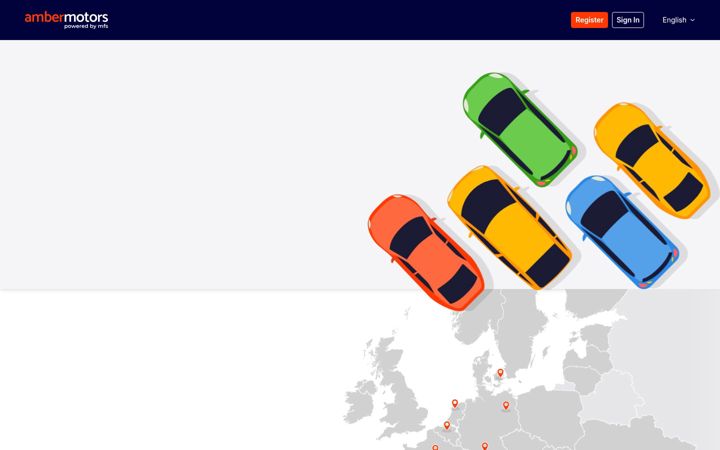 Screenshot of ambermotors.com