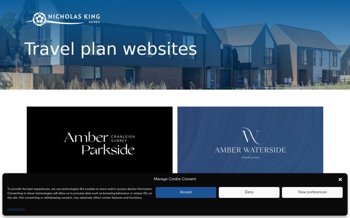 Screenshot of amberparkside-waterside.co.uk