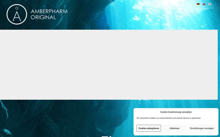 Captura de pantalla de amberpharm.de