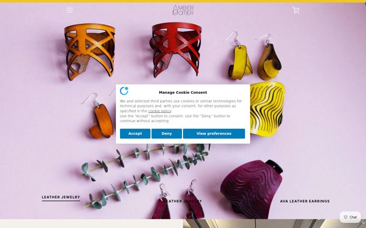 Screenshot of amberpoitier.com