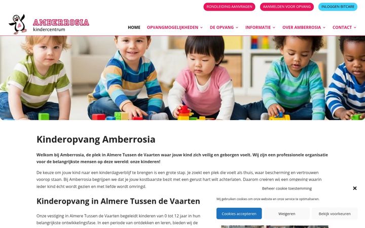 Captura de pantalla de amberrosia.nl