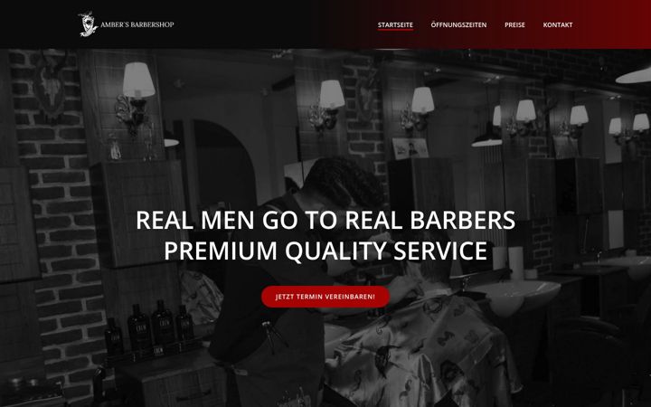 Captura de pantalla de ambers-barber.shop