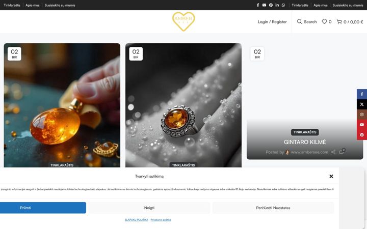 Screenshot of ambersee.com