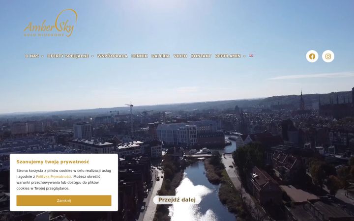 Screenshot of ambersky.pl