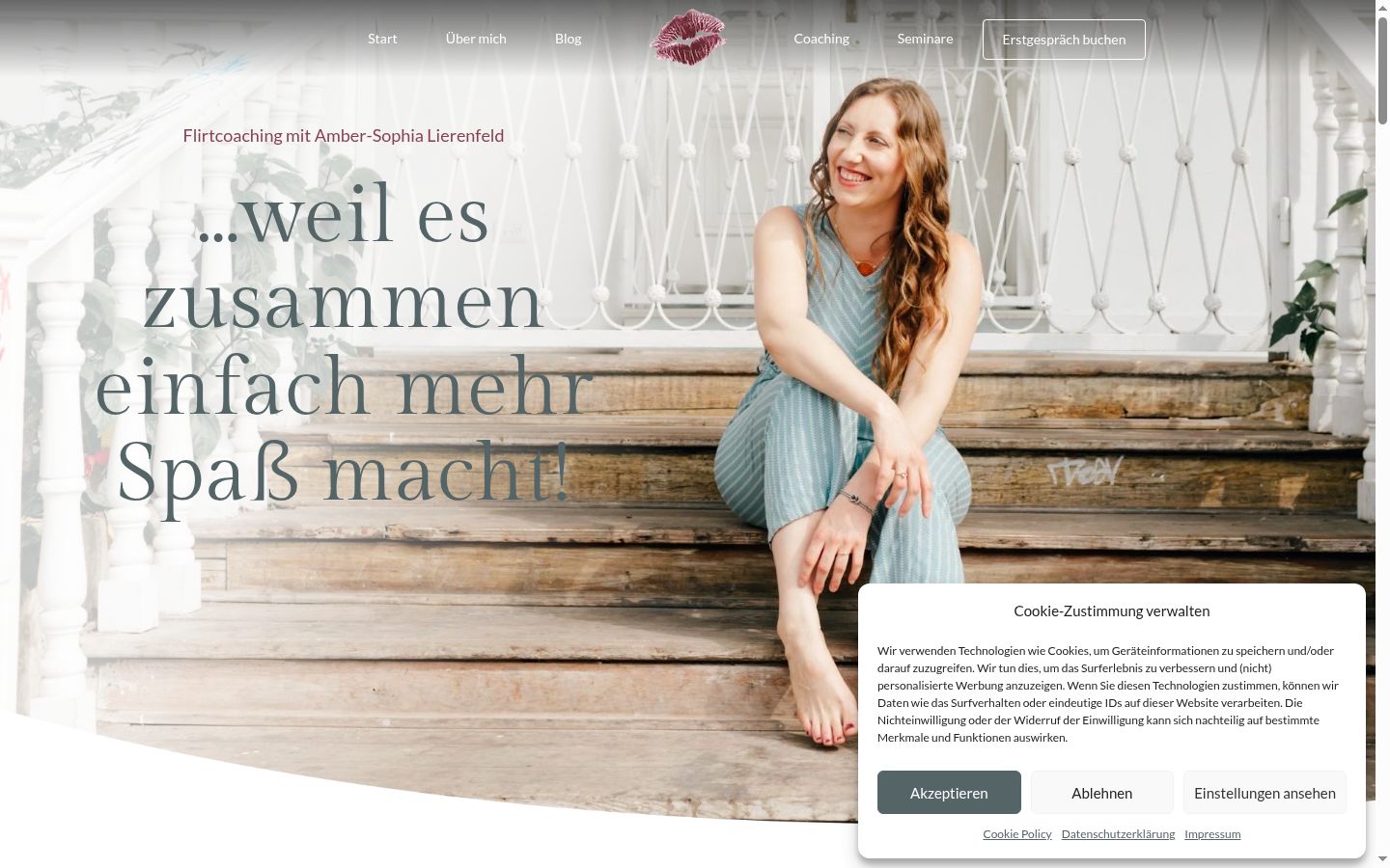Screenshot des Einwilligungsbanners vor jeglicher Interaktion