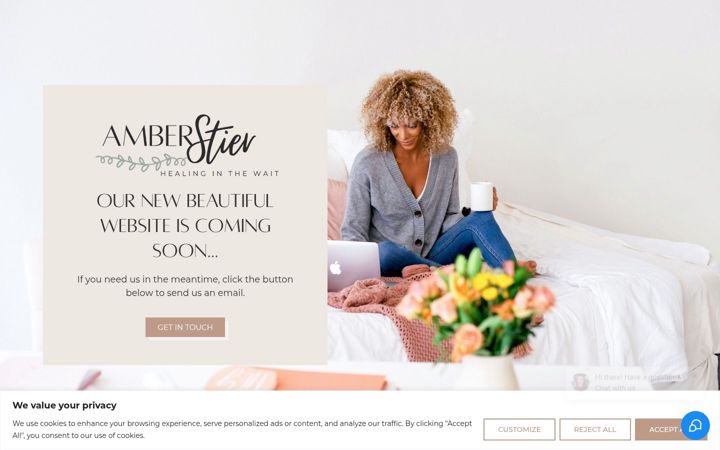 Screenshot of amberstier.com
