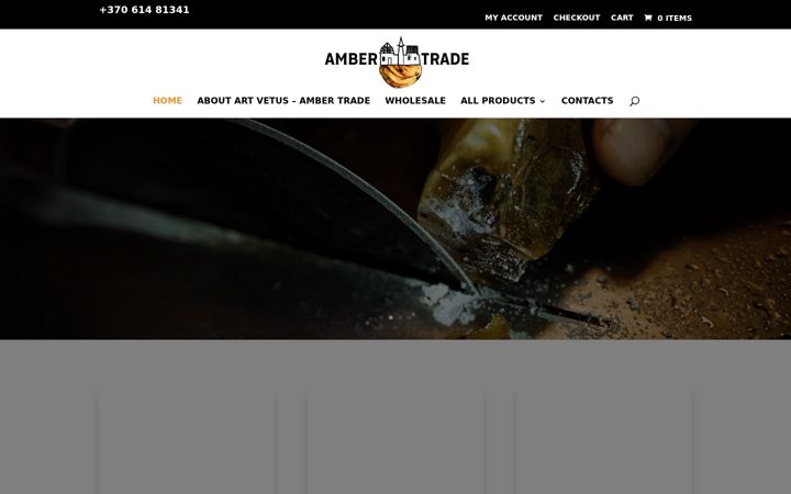 Screenshot di ambertrade.eu