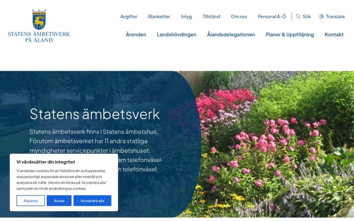 Screenshot of ambetsverket.ax