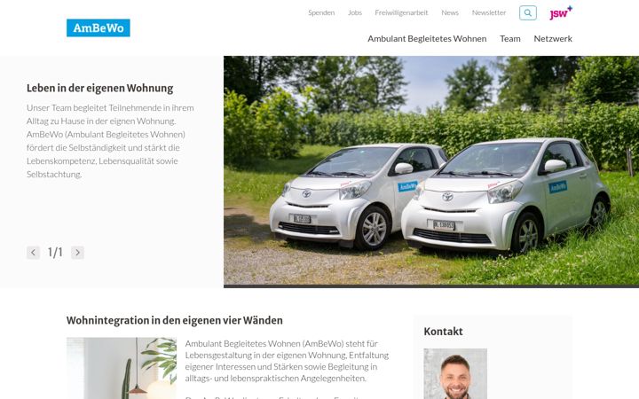 Ekrānuzņēmums no ambewo.swiss