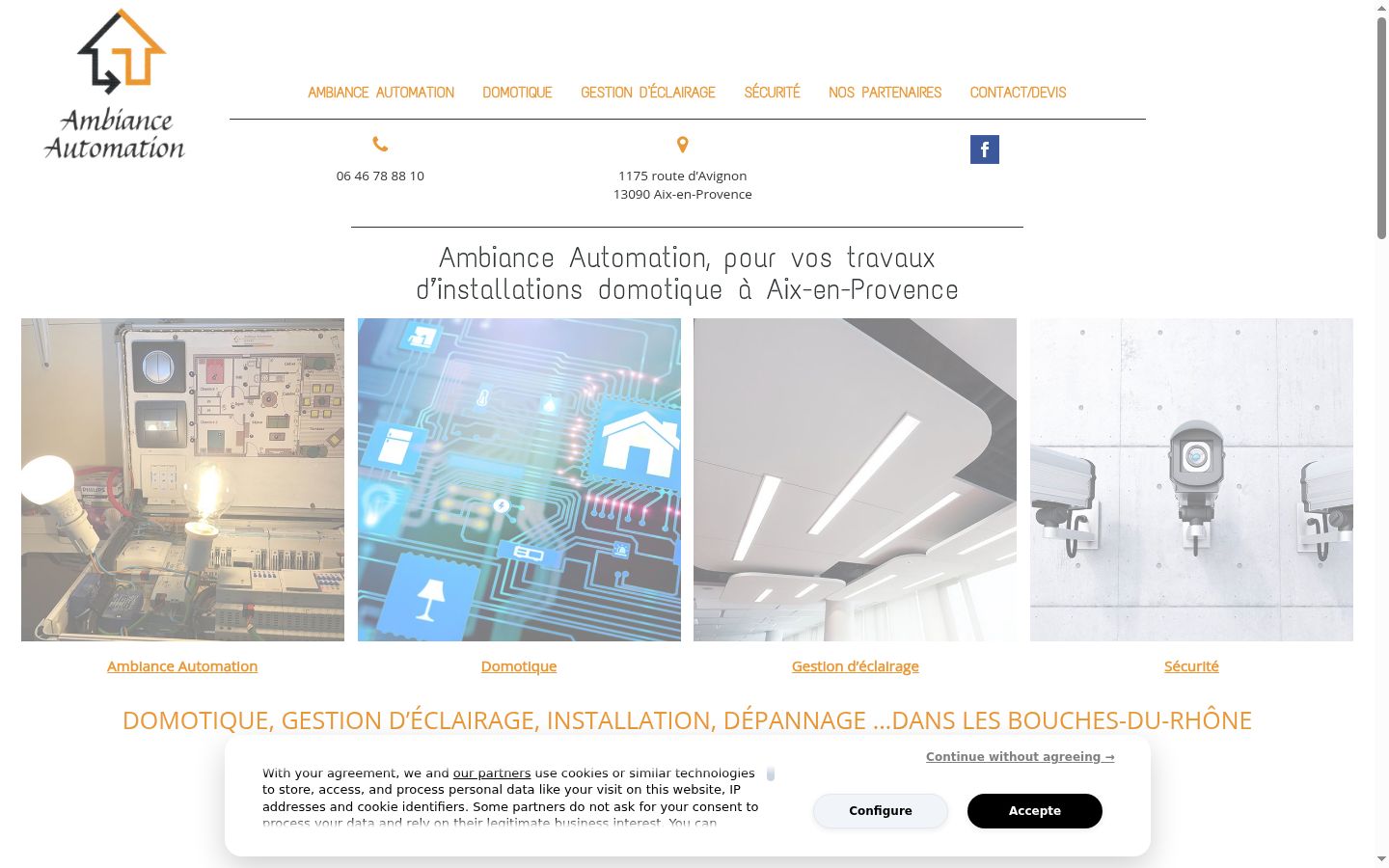 Captură de ecran a bannerului de consimțământ afișat înainte de orice interacțiune