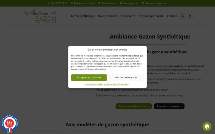 Екранна снимка на ambiance-gazon-synthetique.com