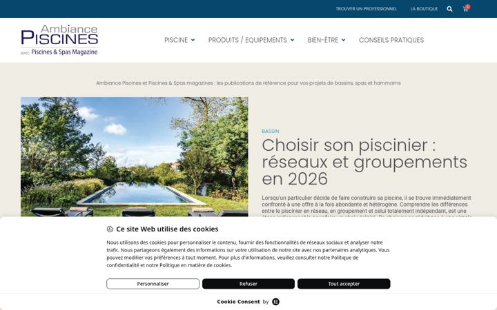 Screenshot of ambiance-piscines.fr