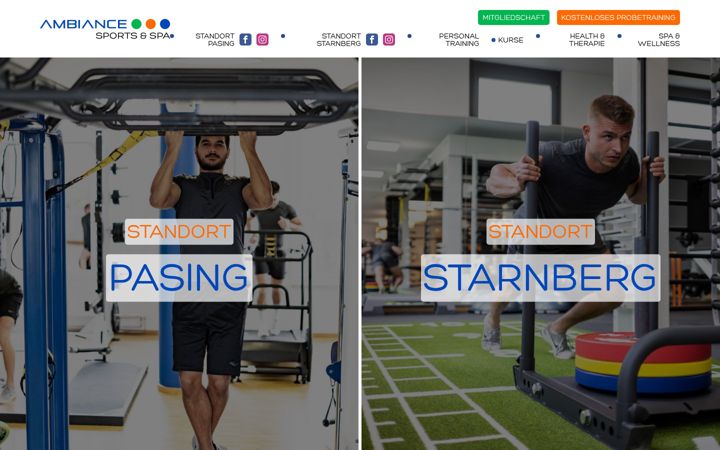 Екранна снимка на ambiance-sport.de