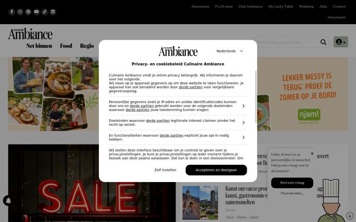 Screenshot of ambiance.be