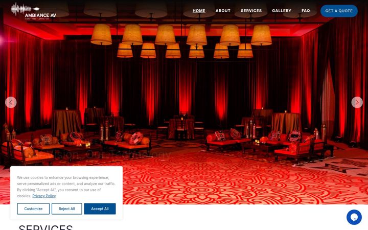 Screenshot of ambianceav.com