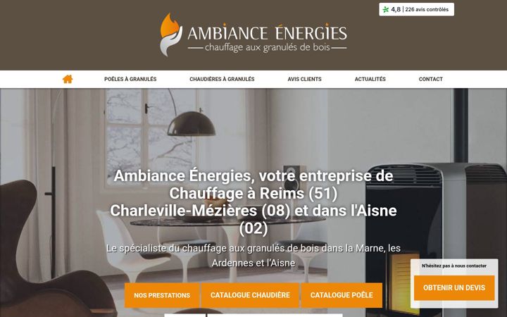 Screenshot of ambianceenergies.fr