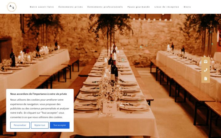 Screenshot of ambianceetsaveurs.com