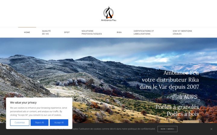 Screenshot of ambiancefeu-rika.fr