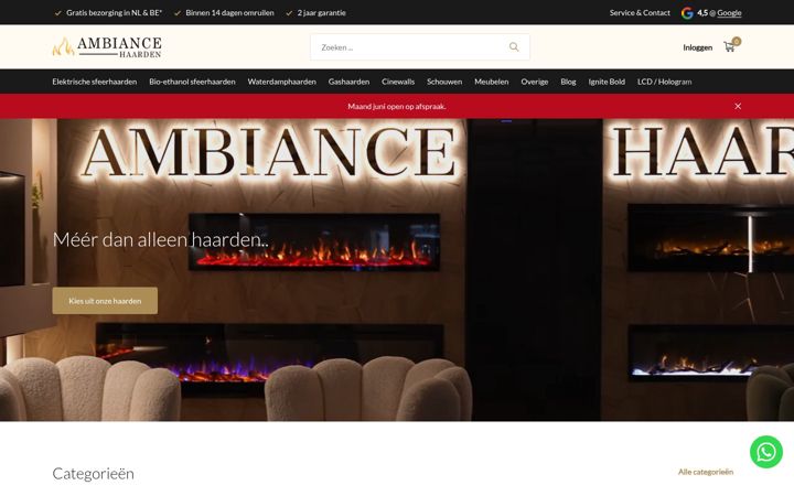 Screenshot of ambiancehaarden.nl