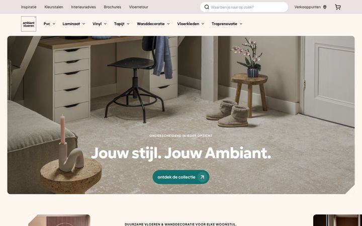 Screenshot of ambiant.nl