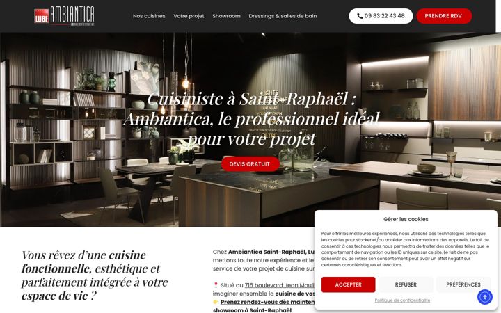 Screenshot of ambiantica-saint-raphael.fr