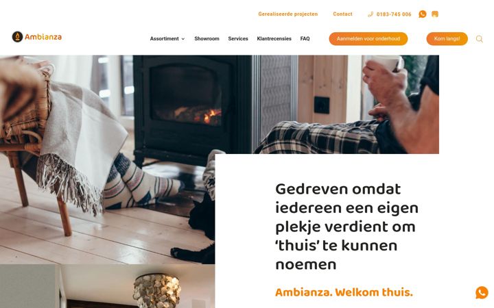 Screenshot of ambianza.nl