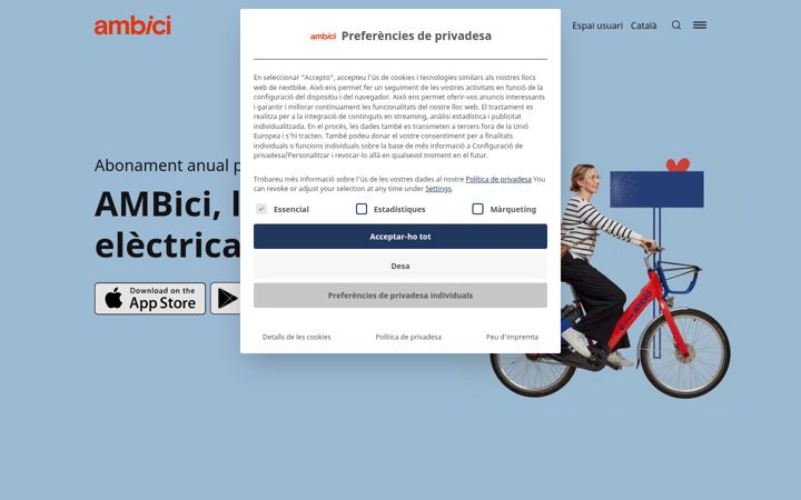 Screenshot of ambici.cat