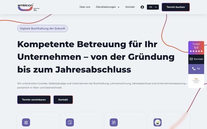 Screenshot of ambicon.at