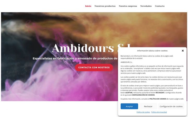Екранна снимка на ambidours.es