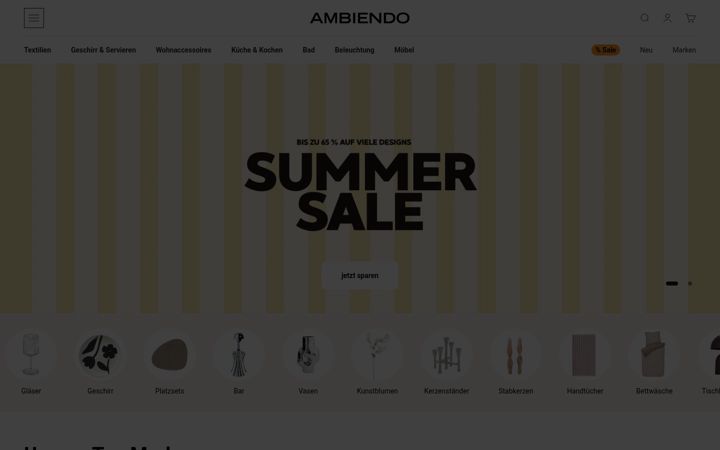 Screenshot di ambiendo.de