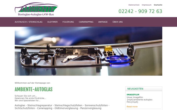 Zrzut ekranu ambiente-autoglas.de