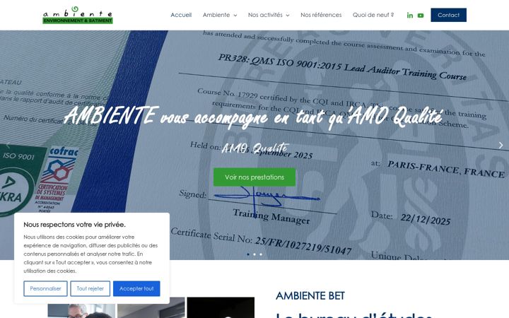 Screenshot του ambiente-bet.fr