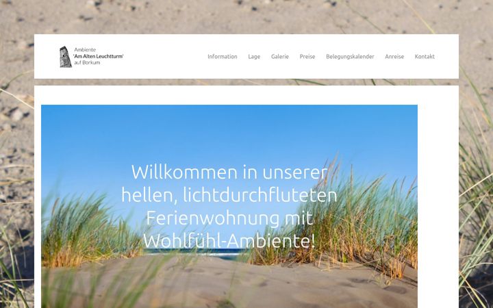 Zrzut ekranu ambiente-borkum.de